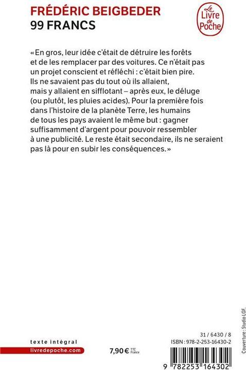 Produktbild 99 francs (Französisch, Beigbeder Frédéric, 2015)