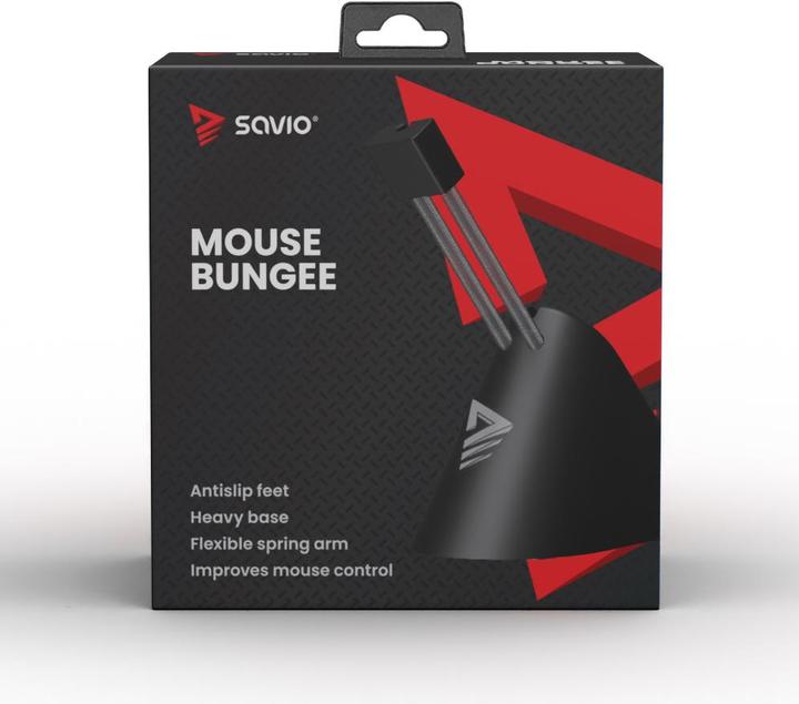 Produktbild Savio Mouse Bungee Mauskabelhalter stabiler rutschfester flexibler Arm MB-01