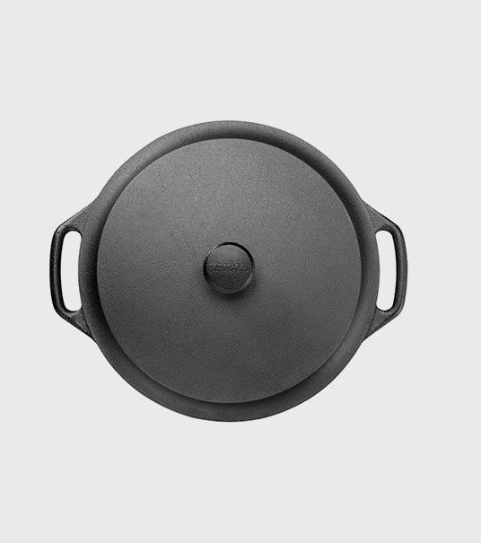 Actual product image Skeppshult Cast Iron Pot / Roaster 28 cm 0500 (28 cm, Casserole + Stewpot, Cast iron)
