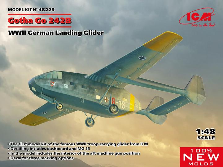 ICM Gotha Go 242B, WWII German Landing Glider (100% new molds)