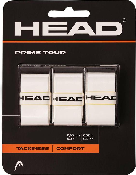 Head Pack de 3 surgrips Prime Tour blancs