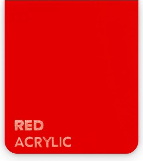 Immagine prodotto flux Piastra in vetro acrilico - Beambox - Rosso (37.50 cm, 40 cm)