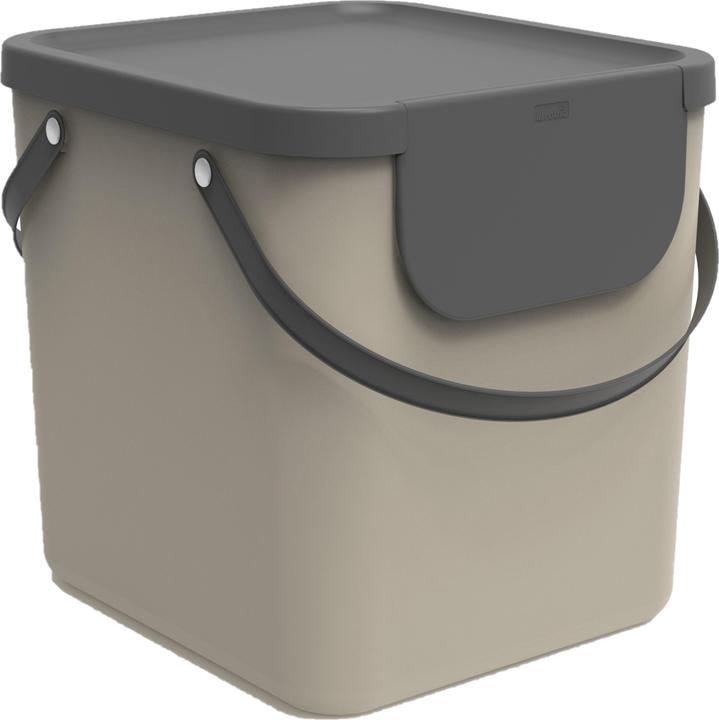 Rotho Albula 40 l contenitore per la raccolta differenziata, grigio (40 l)