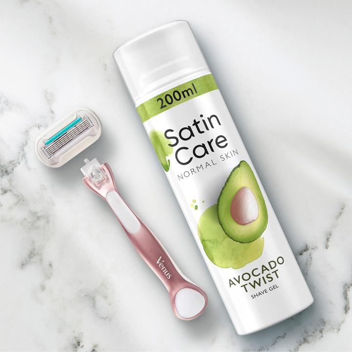 Actual product image Gillette Satin Care Avocado Twist (200 ml, Shaving gel)