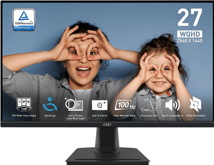 Actual product image MSI PRO MP275QDE / 27" / Office Monitor TFT (2560 x 1440 pixels, 27")