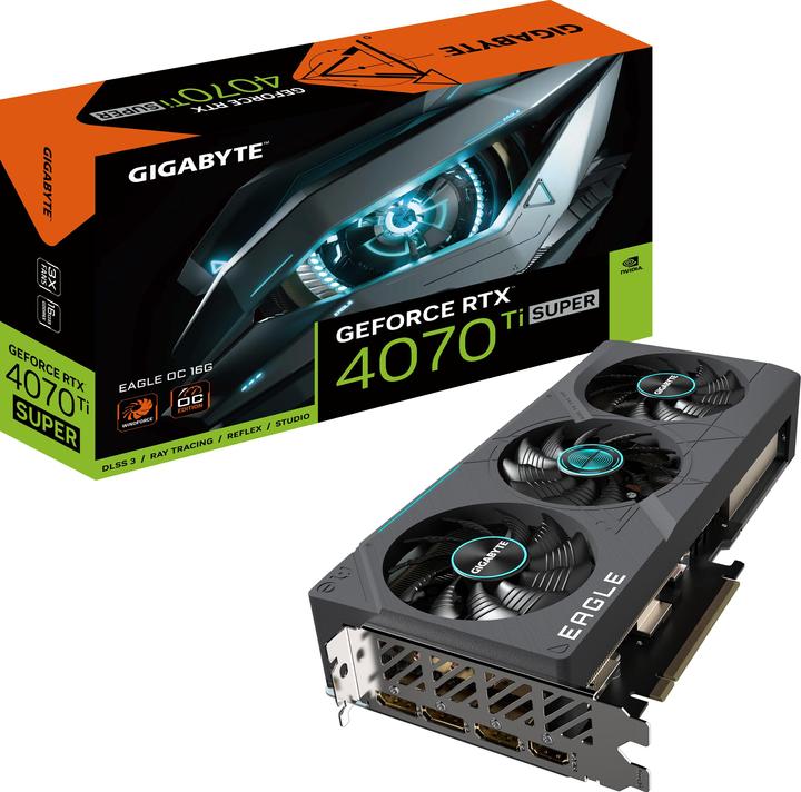 Image du produit Gigabyte GeForce RTX 4070 Ti SUPER EAGLE OC 16G (16 Go)