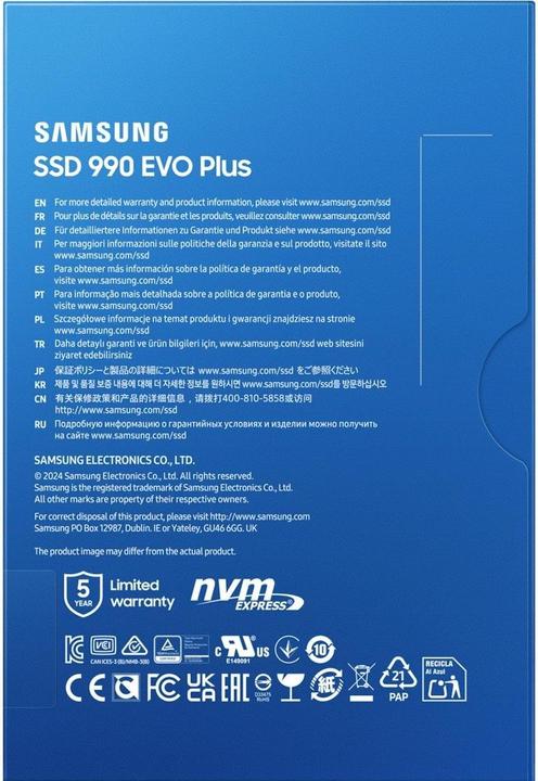 Productafbeelding Samsung 990 EVO Plus (2000 GB, M.2 2280)