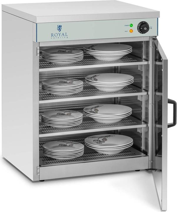 Produktbild Royal Catering Tellerwärmeschrank Wärmeschrank Tellerwärmer Geschirrwärmer 120 Watt Gastro
