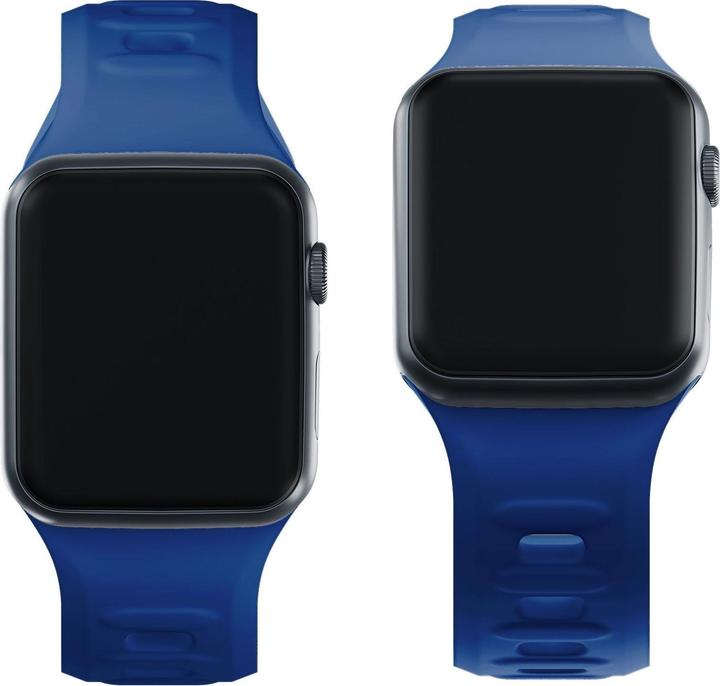 Produktbild 3MK Silicone Watch Strap Niebieski/Blue dla Apple Watch 42/44/45/49mm (Silikon, Edelstahl)