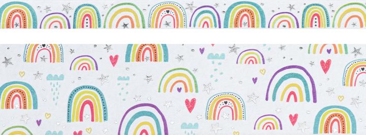 Produktbild Heyda Deko-Klebeband ""Funny Rainbows"" mit Hochglanz-Veredelung, mehrfarbig