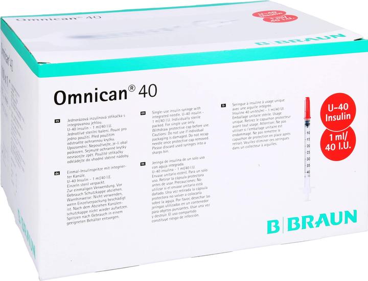 Image du produit B.Braun 40 Insulin U-40 (Seringue d'insuline)