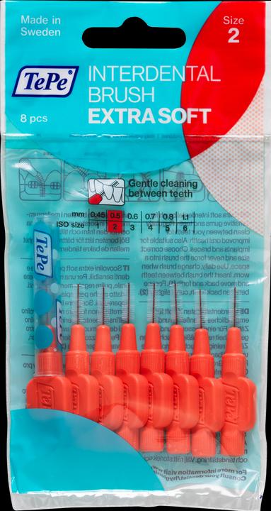 Produktbild TePe Interdentalbürsten Extra Soft ISO 2 (8 x, 0.50 mm)