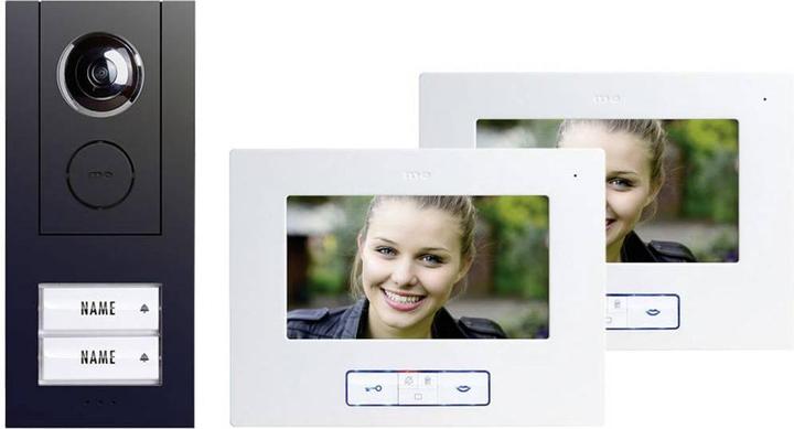 Produktbild M-E GMBH modern-electronics 41177 Video-Türsprechanlage Kabelgebunden Komplett-Set 2 Familienha (Kabelgebunden)