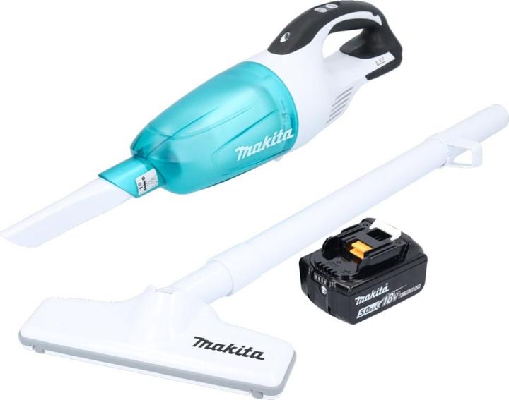 Produktbild Makita DCL 181 FT1WX Akku Staubsauger 18 V 53 mbar 0,65 L + 1x Akku 5,0 Ah - ohne Ladegerät