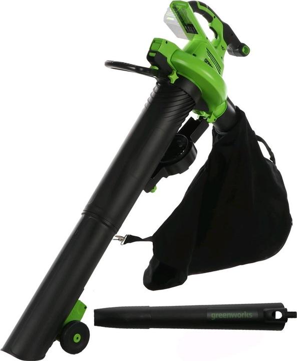 Greenworks Aspirateur de feuilles électrique GD40BVII (Fonctionnement sur batterie, Aspirateurs et souffleurs)