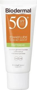 Actual product image Bioderma Biodermal Sun Fluid Face - Mattifying Spf50 40ml (Sun cream face, SPF 50, 40 ml)