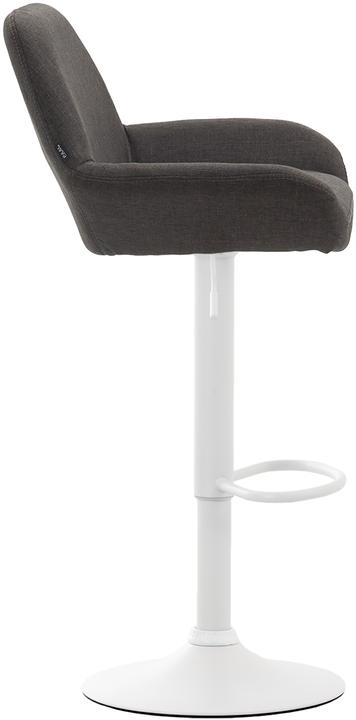 Produktbild CLP Barhocker Braga Stoff weiss, dunkelgrau