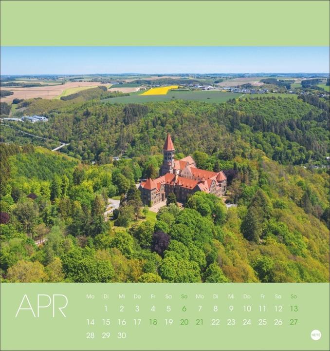 Produktbild Heye Luxemburg Postkartenkalender 2025 (16 x 17 cm, Harter Einband)