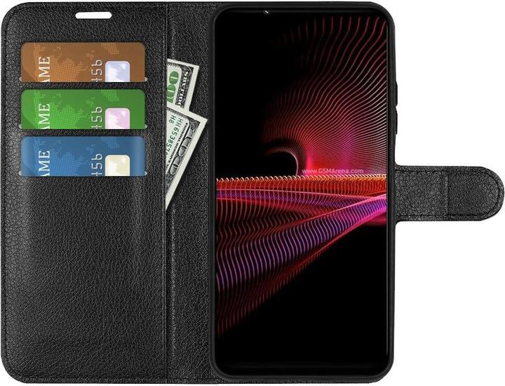 Produktbild Cover-Discount Sony Xperia 1 IV - Leder Etui Hülle schwarz (Sony Xperia 1 IV)