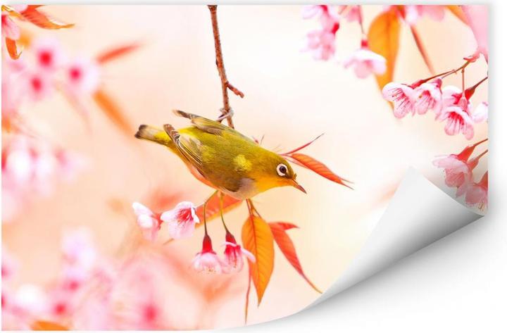 Image du produit Trenddeko Le chant des oiseaux dans la fleur de cerisier (120 x 80 cm)