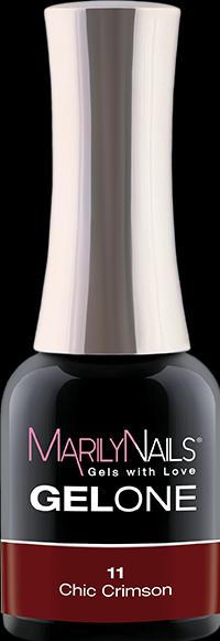 Immagine prodotto Marily Nails GELONE - 11 Chic Crimson (Chic Crimson, Smalto per unghie effetto gel)