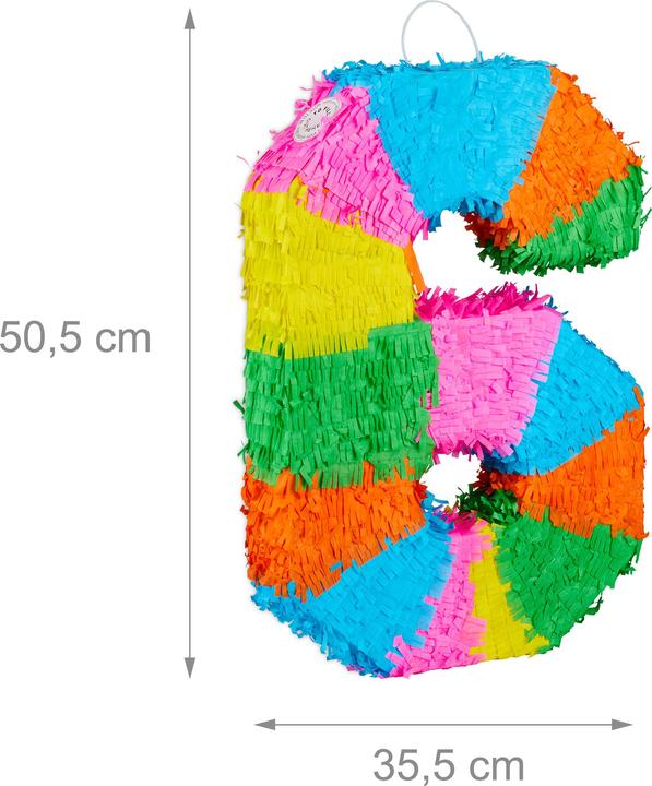 Actual product image Relaxdays Numbered Birthday Pinata