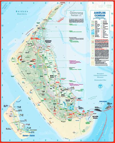Produktbild Amrum-touristischeKarte