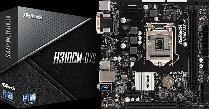 Produktbild AsRock H310CM-DVS (LGA 1151, Intel H310, mATX)