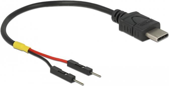 Produktbild Delock USB Stromkabel Typ-C auf 2 x Pfostenstecker einzeln Strom 10 cm (0.10 m)