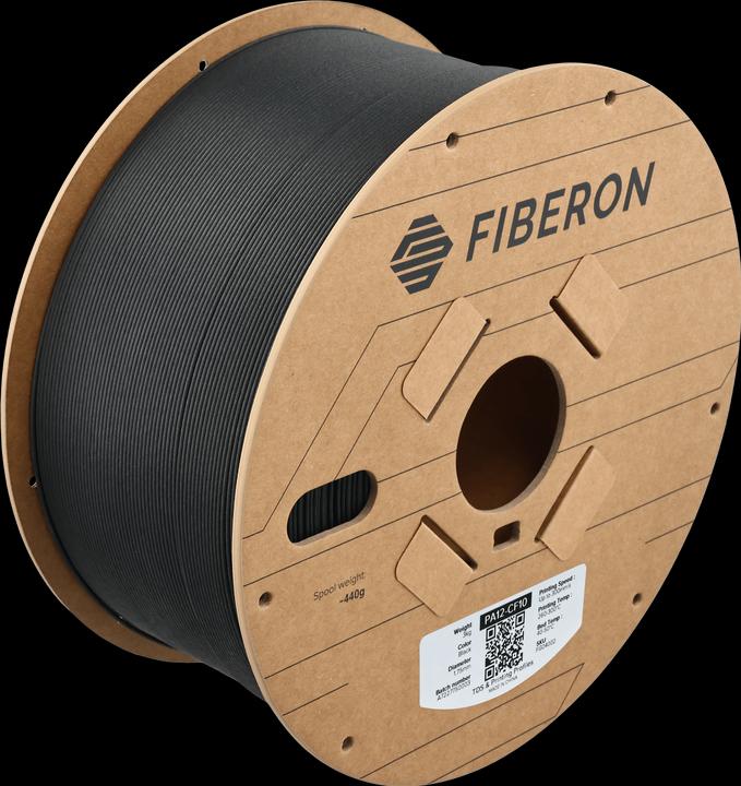 Actual product image Polymaker PA12-CF10 1,75mm BLACK 3kg (Nylon, 1.75 mm, 3000 g, Black)