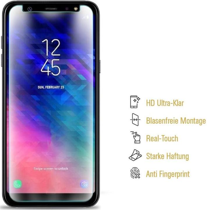 Actual product image Protectorking 3x premium screen protector 3D CLEAR (3 Piece, Samsung Galaxy A6)