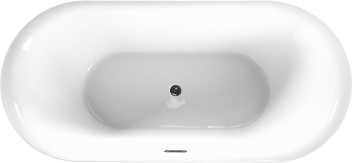 Produktbild Beliani Badewanne freistehend weiss oval 150 x 75 cm CARRERA (202 l, 150 cm, 75 cm)