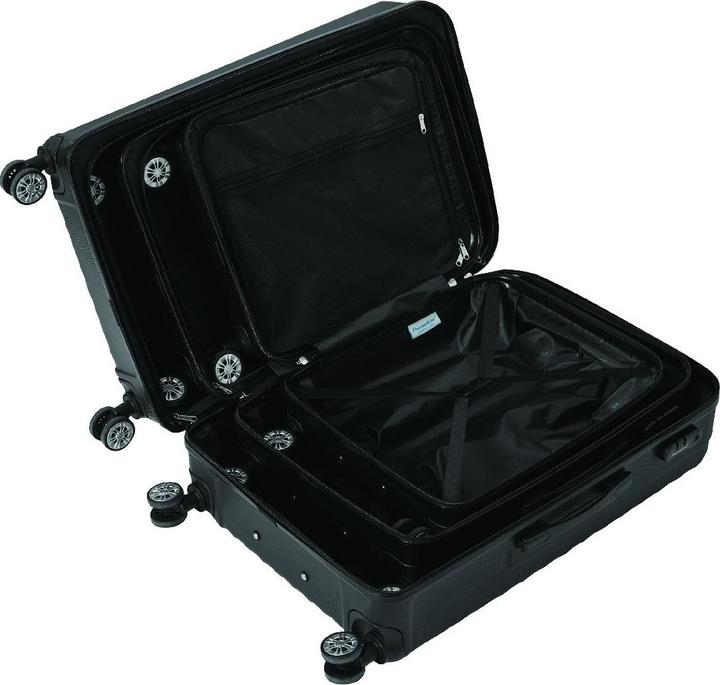 Image du produit Check.In Kingston - Set de 3 valises (92 l, Bagage à main (jusqu'à 50l), M (50 - 90l), L (90 - 115l))