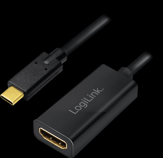 Produktbild LogiLink USB 3.2 Grafikadapter, USB-C (0.15 m, HDMI)