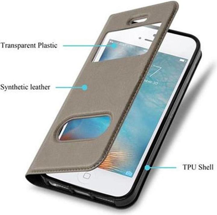 Immagine prodotto Cadorabo Libro con copertina a doppia finestra con vista (Apple iPhone 5)