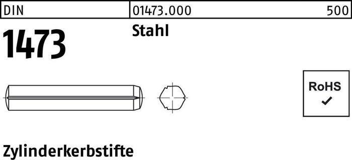 Produktbild Zylinderkerbstift DIN 1473 10 x 65 Stahl DIN 1473
