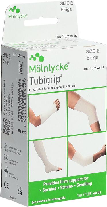 Mölnlycke Schlauchbandage E 1mx8.75cm beige