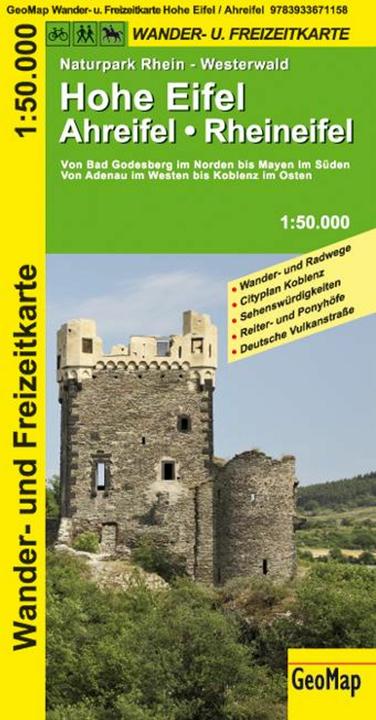 Image du produit Carte Haute Eifel, Ahreifel, Rhei