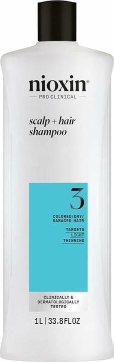 Image du produit Nioxin Scalp + Hair System 3 Shampoo (1000 ml, Shampoing liquide)