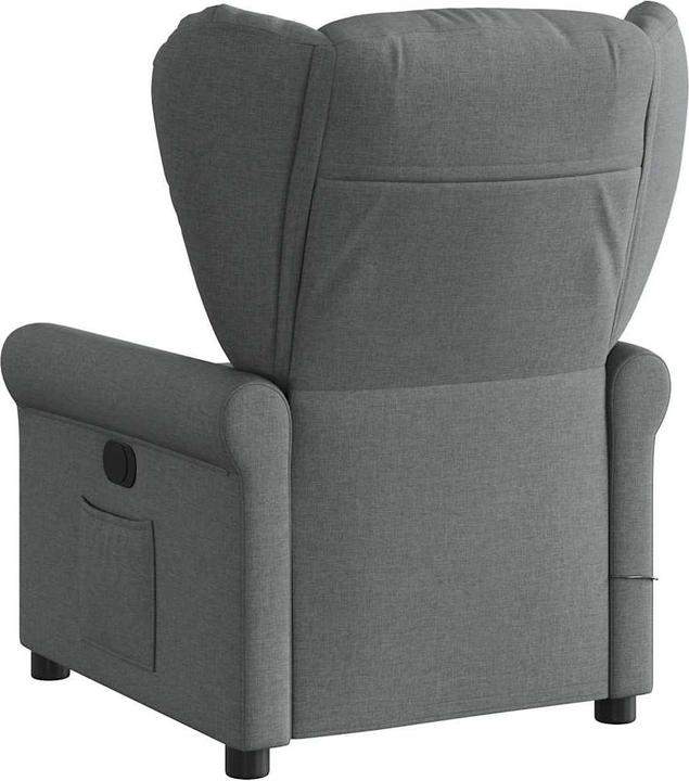 Immagine prodotto VidaXL Poltrona massaggiante in tessuto grigio scuro Poltrona TV massaggiante