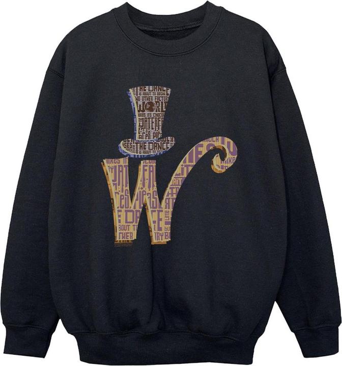 Willy Wonka & the Chocolate Factory W Logo Hat Sweatshirt Jungen