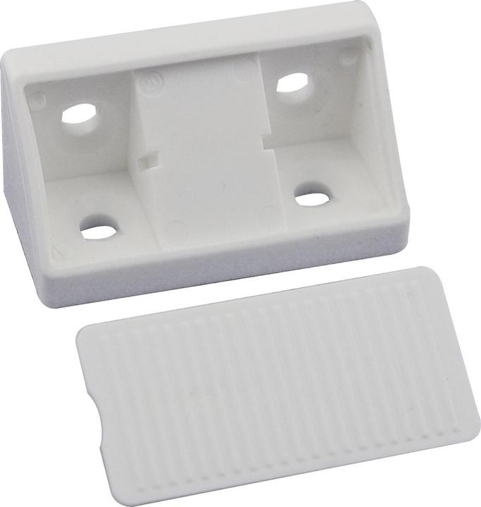 Actual product image EBB Universal cupboard connector, 21 x 21 x 44 mm, white plastic (100 pcs.)