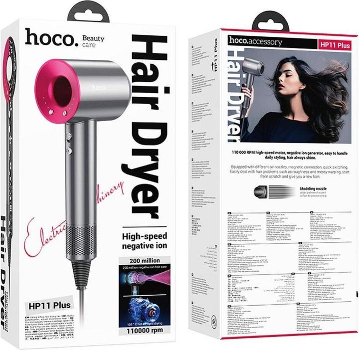 Immagine prodotto Hoco Other negative ion hair dryer HP11 Plus rose red