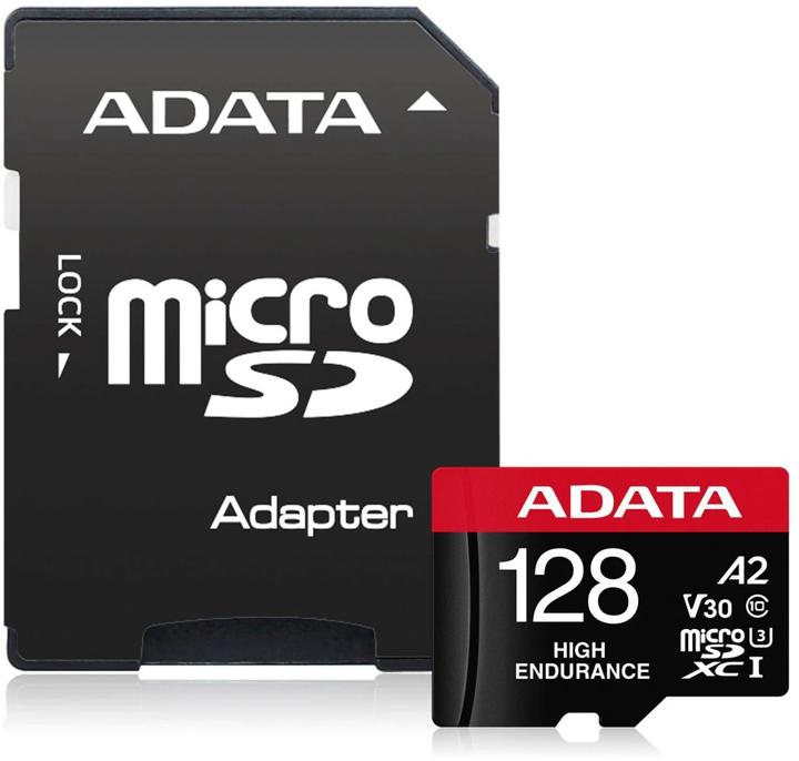 Productafbeelding Adata microSDXC-kaart High Endurance 128 GB (128 GB, microSDXC, U3, UHS-I)
