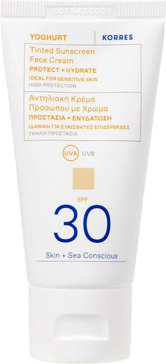 Image du produit Korres Yoghurt Tinted Sunscreen Face Cream SPF 30 (Crème solaire visage, SPF 30, 50 ml)