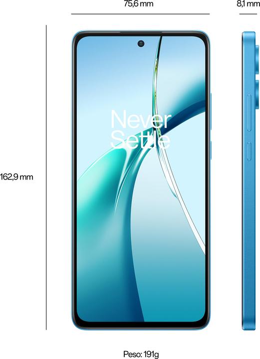Produktbild OnePlus Nord CE4 Lite (256 GB, Mega Blue, 6.67", Hybrid Dual SIM, 50 Mpx, 5G)