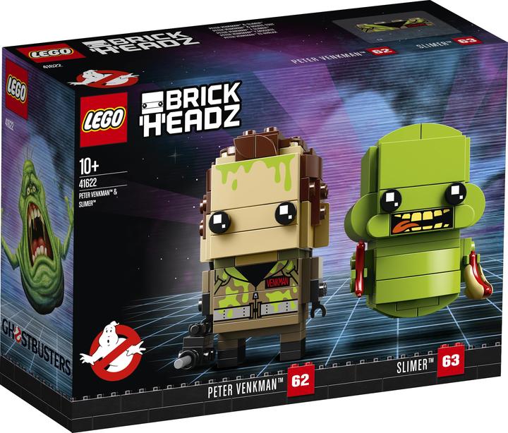 Actual product image LEGO Brickheadz Peter Venkman & Slimer 41622 (41622, LEGO Brickheadz)