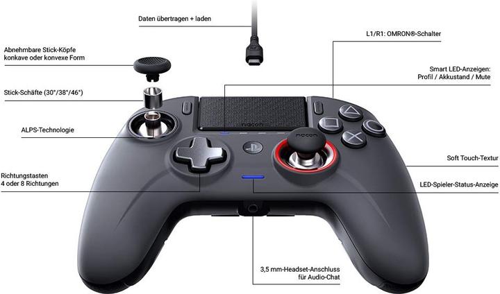 Immagine prodotto Nacon Gaming Revolution Unlimited Pro Controller - Nero (PS4)