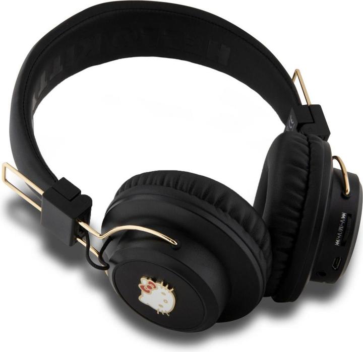 Hello Kitty słuchawki nauszne Bluetooth HKBH9KHLMK czarne/black Metal Logo (ANC, 8 h, Wireless)
