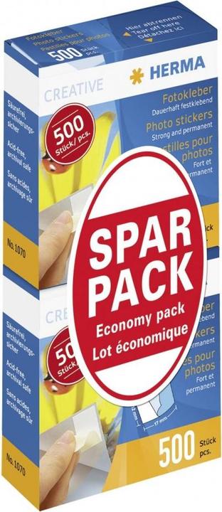 Produktbild HERMA Fotokleber Doppelpack 2x500 Stück Sparpack